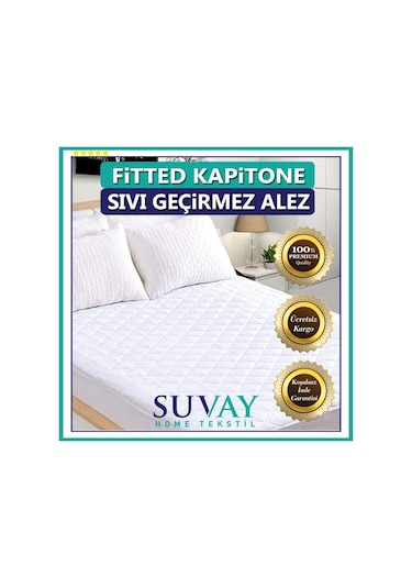 Suvay Kapitone Fitted Su Sıvı Geçirmez Alez Tek Ve Çift Kişilik