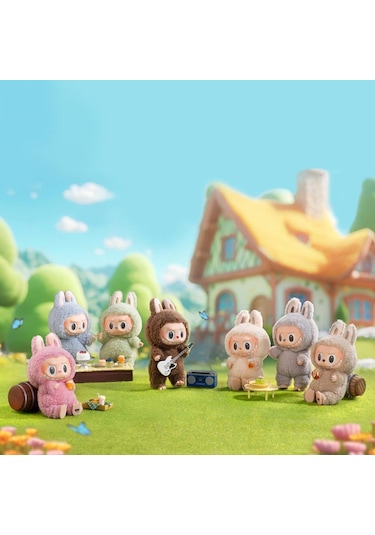 Labubu Ayakta Duran Peluş Anahtarlık Sürpriz Paket Exciting Macaron Karışık