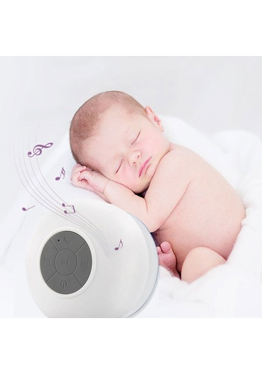 Lemestar Siyah Su Geçirmez Bluetooth Hoparlör, Bebek Uyku Müzik Çalar, Sünger Tabanlı, Taşınabilir 4.2 Bt Versiyonu