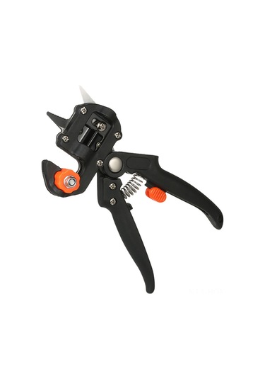 Suofeng Bahçe Aleti Aşılıma Makinesi: Çelik & Abs Budama Makasları, 2 Bıçaklı U-v-ω Kesim, Meyve Ağacı Aşılama Hızlandırıcı Siyah/kırmızı