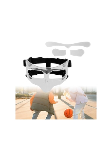 Suntek Basketbol Maskesi Koruyucu Kalkan Şeffaf-17,5x9,5x9,8cm