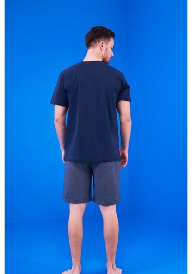 Pjs 23325 Erkek Patlı Şortlu Pijama Takım 3'Lü