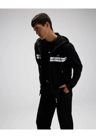 Ellesse Kapüşonlu Siyah Erkek Sweatshirt Em617 Siyah