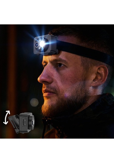 Geeroyoo Dışarıda Kullanım İçin 1080p Hd Kayıt Fonksiyonlu, Ellə Hərəkəti İlə Kontrol Edilebilir, Açıyı Ayarlayabilen Led Işıklı Bisiklet Ve Spor Kamera Şapkası