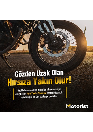 Motorist Motosiklet Takip Sistemi 12 Ay + Siren/buzzer Motorda S