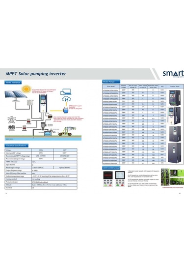 Smart 2.2kw 3hp Solar Pompa Sürücüsü