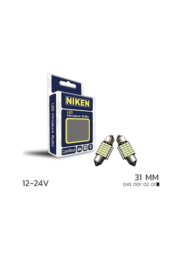 Niken Led Ampul Sofit Canbus Led 31mm 12-24v