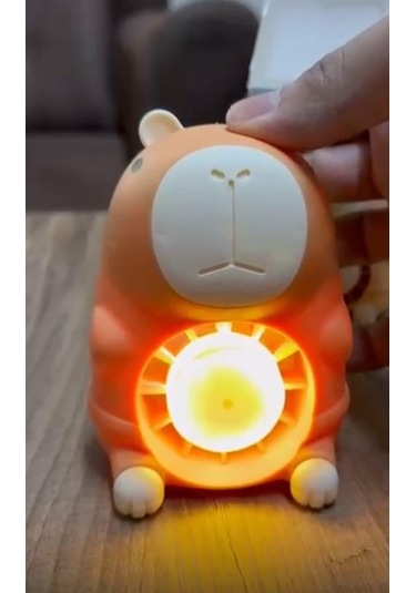 Masaüstü Şarzlı Özel Figürlü Ayıcıklı Işıklı Fan