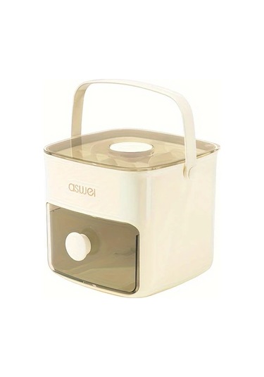 Dream011 Beyaz 1 Adet Buzdolabı Dondurucu Çift Katmanlı Buz Yapıcı 48 Buz Küpü Kapasiteli Buz Kutusu