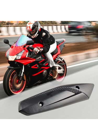Homyl Genel Motosiklet Egzoz Isı Kalkanı Doğrudan Aksesuar