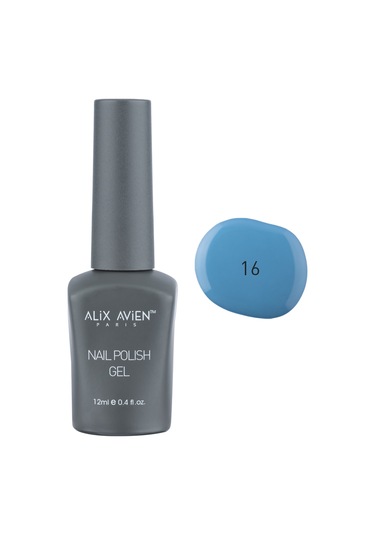 Alix Avien Uv Kalıcı Bebak Mavi Jel Oje 16 Gel Polish 12 Ml