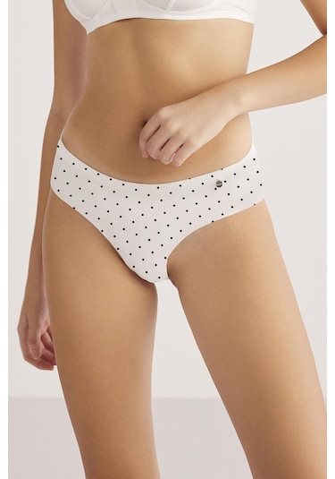 Kom Polka Puantiyeli Brazilian Kadın Külot 001
