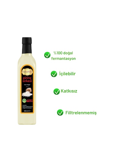 Hanzade Bitkisel Pirinç Sirkesi 500 ML