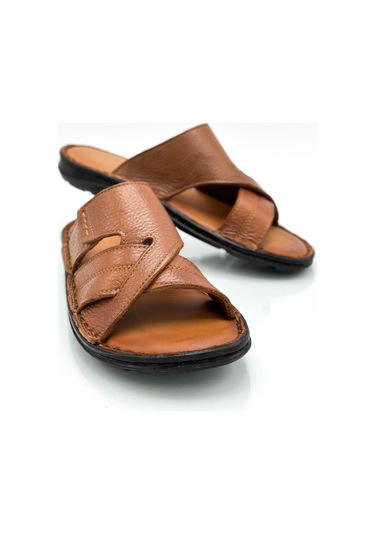 Hakiki Gerçek Deri Erkek Terlik Hafif Terlik Deri G Şır Taba G Şır Taba