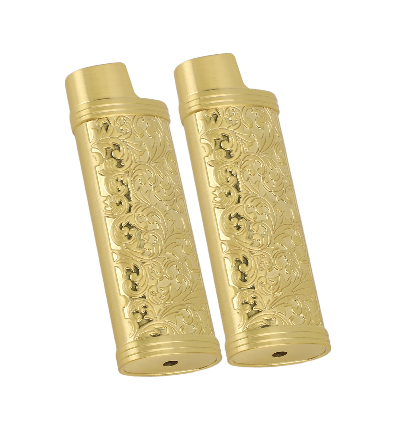 Konesam J3 Orta Boy Bakır Çelik Tütücü Kılıfı, Vintage Bitki Desenli, 2 Adet, Korumalı Ve Şık, Siyah