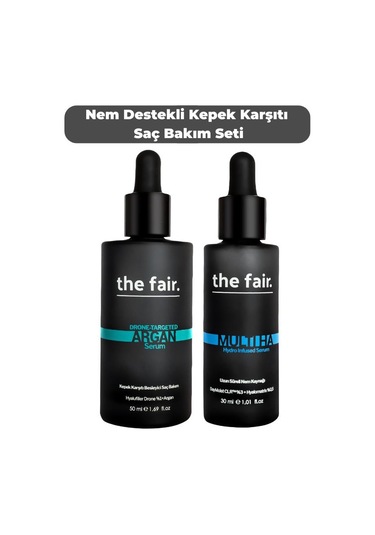 The Fair Drone-Targeted Hair Argan Serum 50 ML + Multi HA Hydro Infused Serum 30 ML