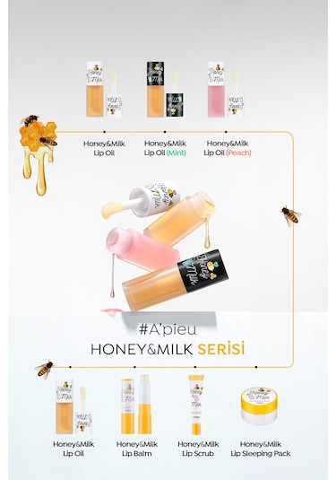 Missha A'pieu Honey & Milk Light Peach Lip Oil