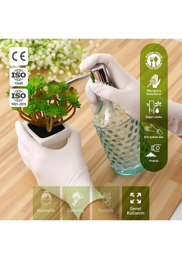 Supertrend Beyaz Lateks Eldiven Pudralı S 100 Adet X 10 Paket