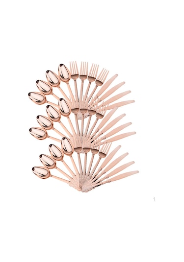 36 Set Tek Kullanımlık Sofra Takımı Plastik Koordinasyonlu Aletler Ve Çoğu Sofra Takımı, Çevre Dekoru, Rose Gold
