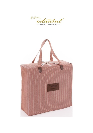 İyi Geceler İstanbul Soft Dreams Kiremit Çift Kişilik %100 Pamuk Natural Yatak Örtü Seti Kiremit