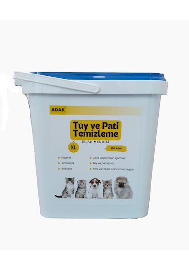 Adak Tüy ve Pati Temizleme Islak Mendili 300'lü