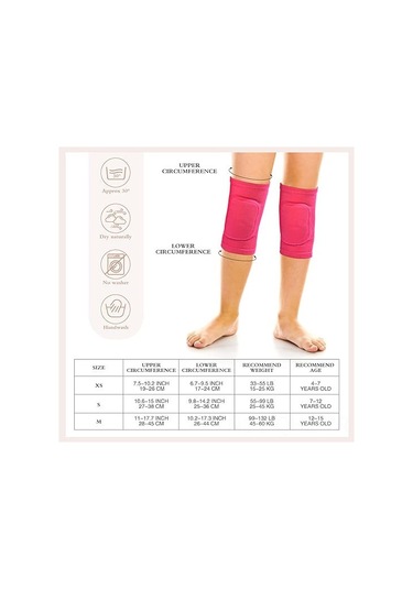 Aubyhe Gençler İçin Spor Knee Pad 4 Adet - Dans, Voleybol, Bisiklet İçin Kaymaz, Yumuşak, Nefes Alıcı - S Beden Siyah Ve Pembe 2 Çift Çok Renkli