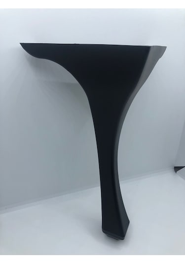 Lükens 28x16x16 Cm Siyah Plastik Puf-sehpa Ayağı 4 Adet
