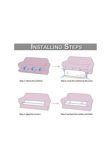 Lacivert 1 Parça Su Geçirmez Streç Jakarlı Minder Örtüsü Kanepe Örtüsü Yumuşak Esneklik Pillow Cover-40x40cm