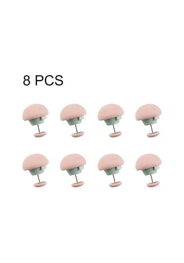 8 Adet Pembe-4/8 Adet Yatak Çarşafı Battaniye Klipsi Elbise Mandalları Kapakları Raptiye Klip Tutucu Mantar Yorgan Standı Kaymaz İskandinav Klipler