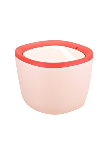 Homyl Plastik Mini Çöp Kovası Kül Kutusu Masaüstü Pembe Pembe