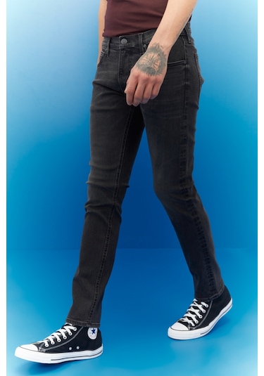 Lee Luke Slim Tapered Fit Normal Bel Esnek Jean Kot Pantolon L719ADER Antrasit