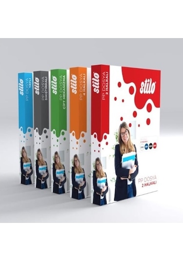 Stilo 4 Halkalı Klasör Şeffaf