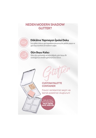 Missha Kalıcı Topaklanma Yapmayan Simli Tekli Far Modern Shadow Glitter 303 Rose Space