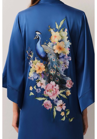 Suwen Ethereal Uzun Sabahlık St4446615l015 Mavi