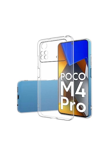 Xiaomi Poco M4 Pro 4g Kılıf Zore Süper Silikon Kapak Renksiz