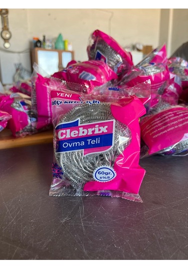 Technow Paslanmaz Çelik Büyük Endüstriyel Boy Bulaşık Ovma Teli Jumbo Boy 60 Gr