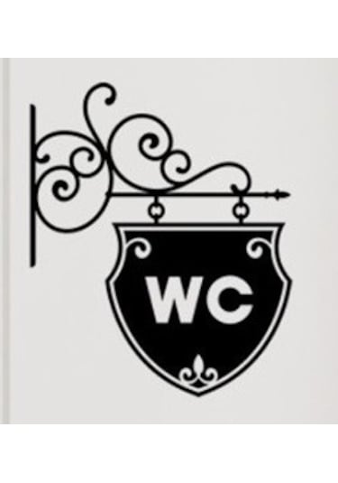 Klozet Banyo Sticker Wc Yapıştırma Resim 7 Siyah