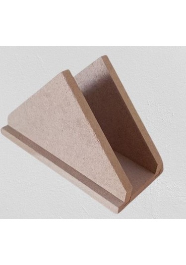 1448bng90260hobi Adn Dekoratif Peçetelik Üçgen Ahşap Mdf Ham Cnc Kesim Model El Yapım
