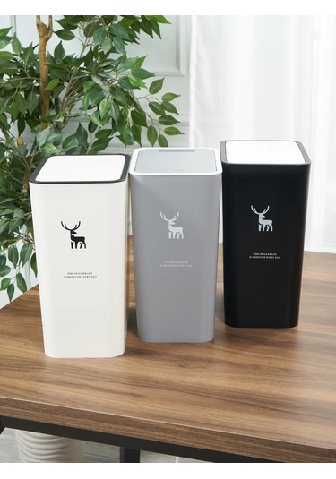 Solın Kapaklı Dar Mutfak Çöp Kutusu 262350102 Beyaz