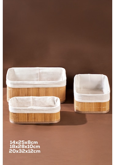 Porsima 2084 Dikdörtgen 3lü Pinterest Sepet Bambu Sepet Seti Dekoratif Banyo Mutfak Düzenleyici Organizeri Sarı