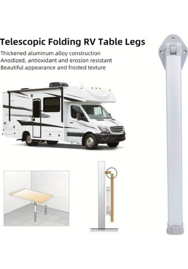 Trendooze Karavan Masa Ayağı Alüminyum Ayarlanabilir Tezgah Desteği 1 Adet Gaojunshop01