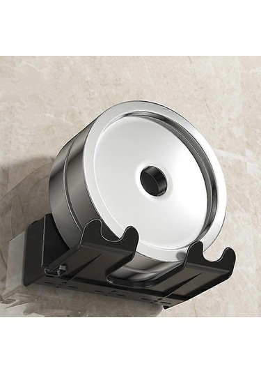 Ganzhoushop Saç Kurutma Makinesi Rafı, Duvara Monte Banyo Saç Kurutma Makinesi Rafı Düzenleyici Matkapsız Kurutma Makinesi Askısı Banyo Dekorusiyah Çok Renkli