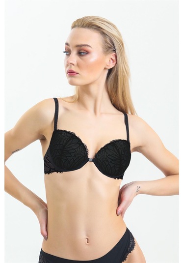 Magic Form 3769 Kadın Dantelli Destekli Sütyen-siyah Siyah
