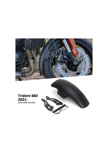 Nayomiglow Motosiklet Aksesuarları Ön Çamurluk Çamurluk Uzatma Uzatma Kiti Trident660 Trident 660 Trıdent 660 2021-2024 Siyah