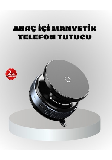 Northcity Mıknatıslı Araç Telefon Tutucu Vakum Teknolojili 360 Ayarlanabilir - Güçlü Tutuş Ve Konfor Siyah