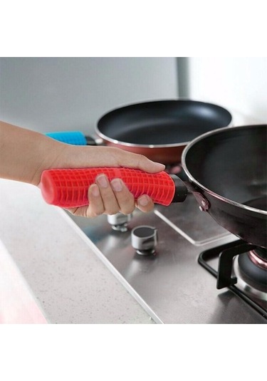 Tava Sapları İçin 2'li Silikon Isı Koruyucuları Siyah