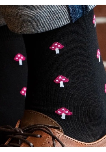 Babushka Basılı Siyah Çoraplar Kutuda 111157385 Siyah