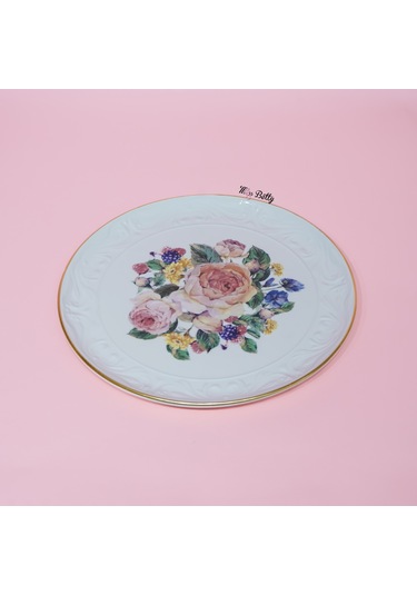 Rose Deluxe Porselen Sunum Tabağı 30 Cm Pembe