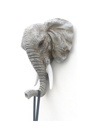 Dekoratif Fil Kafası Askılık Modern Duvar Dekoru Ev Dekorasyon Duvar Askılığı Eskitme 001