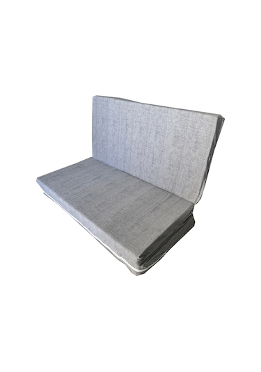 Şark Köşesi Minderi Büyük Ölçü Katlanır Sünger Yatak 120x195x8 Cm-gri-çift Kişilik Yatak Çok Renkli